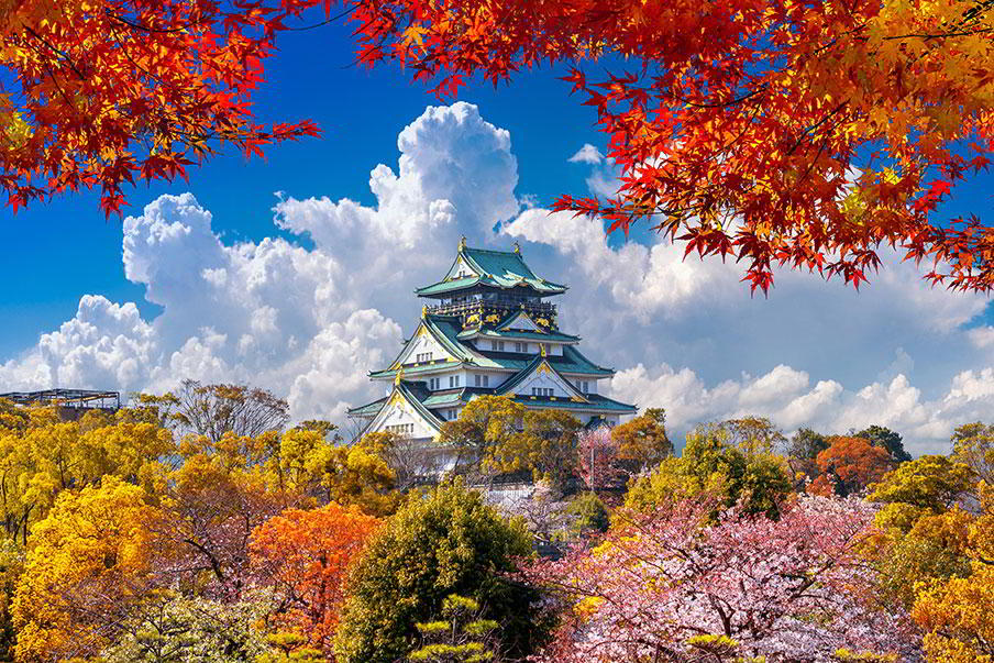 Tour Nhật Bản mùa Thu 6n5đ: Osaka - Kobe - Kyoto - Yamanashi - Núi Phú Sĩ - Tokyo bay Vietnam Airlines về sáng